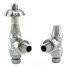 T-TRV-029-AG-SN - Arlington Traditional TRV Angled Brushed Satin Nickel Thermostatic Radiator Valves With Sleeves T-TRV-029-AG-SN - Arlington Traditional TRV Angled Brushed Satin Nickel Thermostatic Radiator Valves With Sleeves